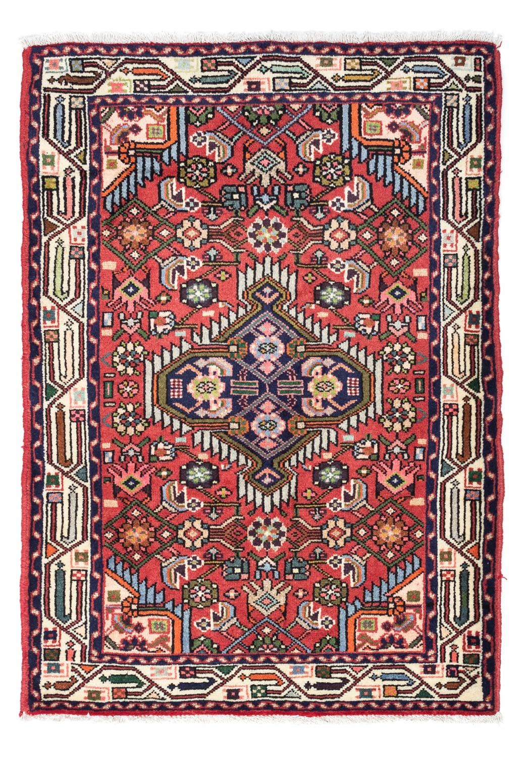 Alfombra persa - Nómada - 125 x 80 cm - rojo