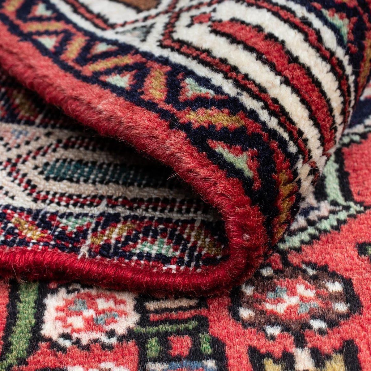 Alfombra persa - Nómada - 125 x 80 cm - rojo claro