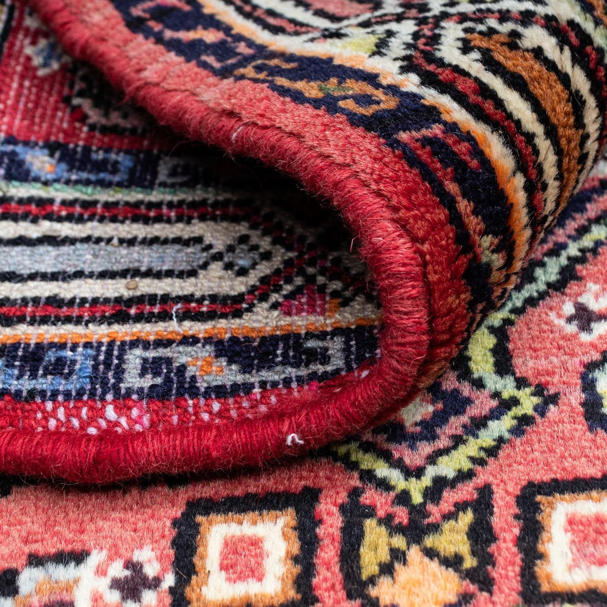 Alfombra persa - Nómada - 125 x 80 cm - rojo claro