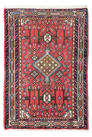 Alfombra persa - Nómada - 125 x 80 cm - rojo