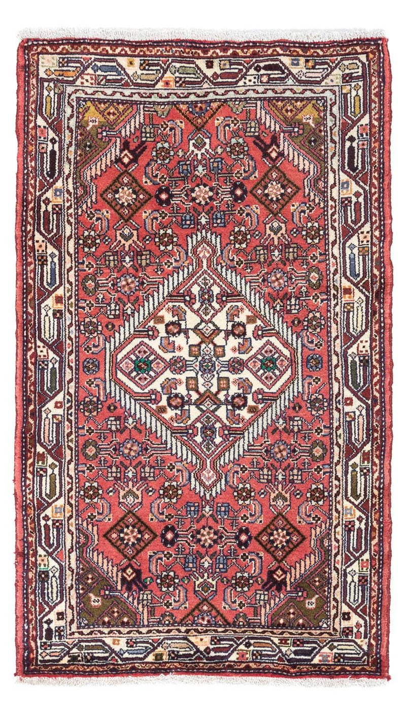 Alfombra persa - Nómada - 125 x 80 cm - rojo claro