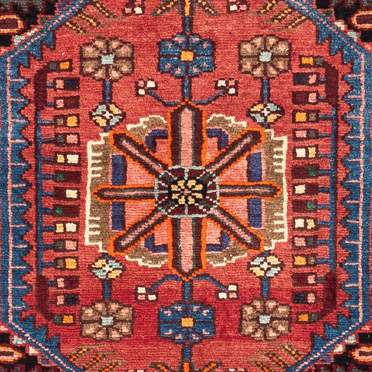 Alfombra persa - Nómada - 119 x 82 cm - rojo claro