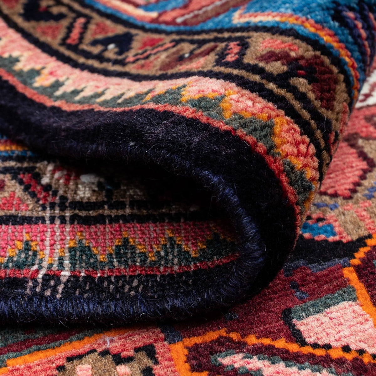 Alfombra persa - Nómada - 119 x 82 cm - rojo claro