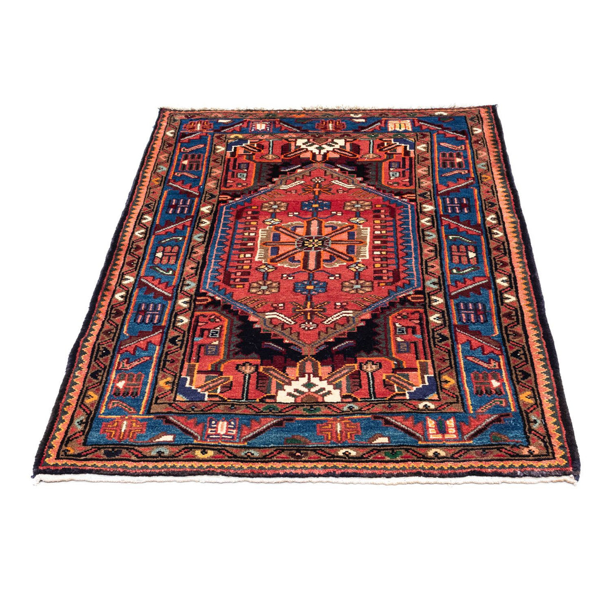 Alfombra persa - Nómada - 119 x 82 cm - rojo claro