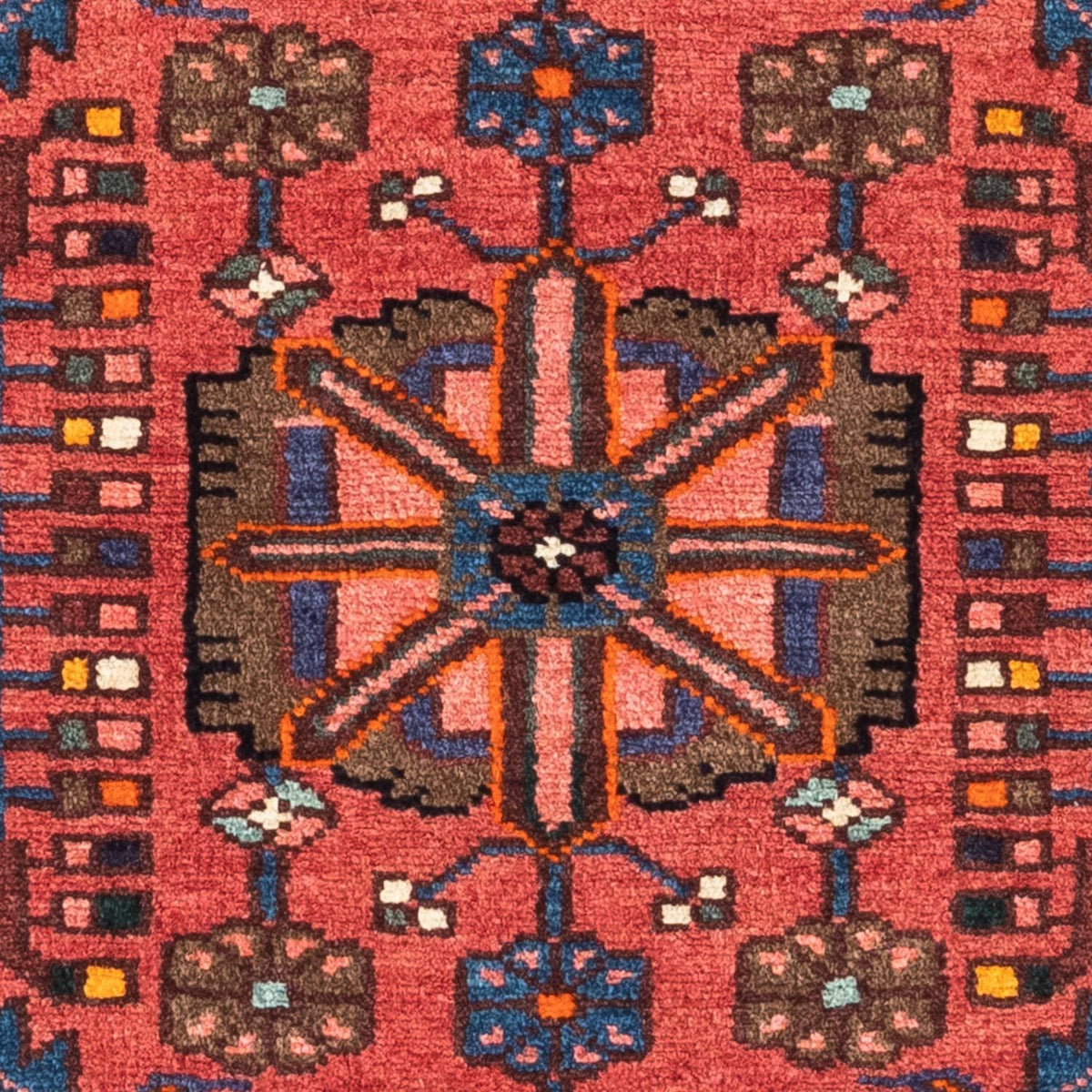 Alfombra persa - Nómada - 118 x 83 cm - rojo claro