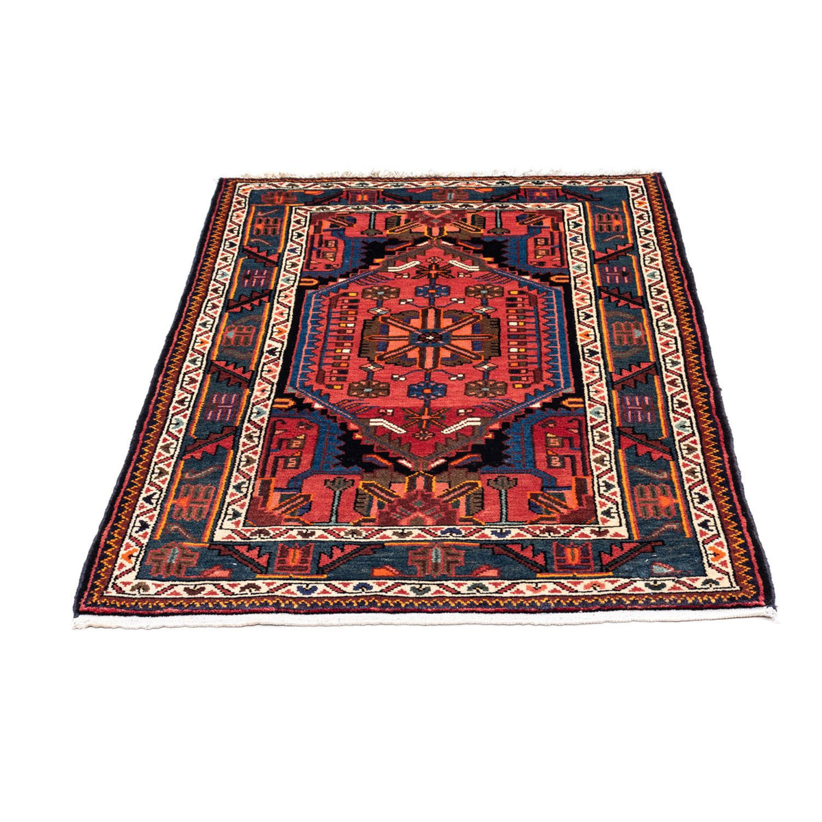 Alfombra persa - Nómada - 118 x 83 cm - rojo claro