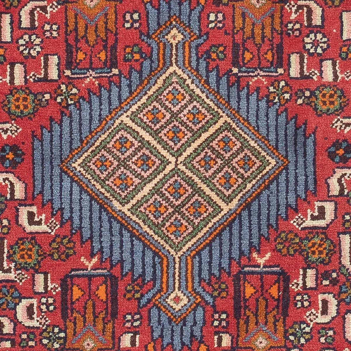 Alfombra persa - Nómada - 125 x 80 cm - rojo