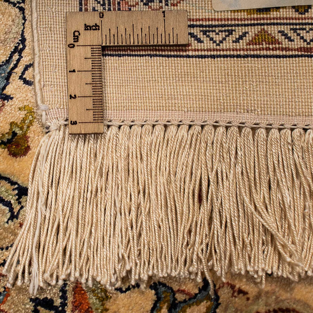 Alfombra persa - Ghom - 204 x 129 cm - marrón claro