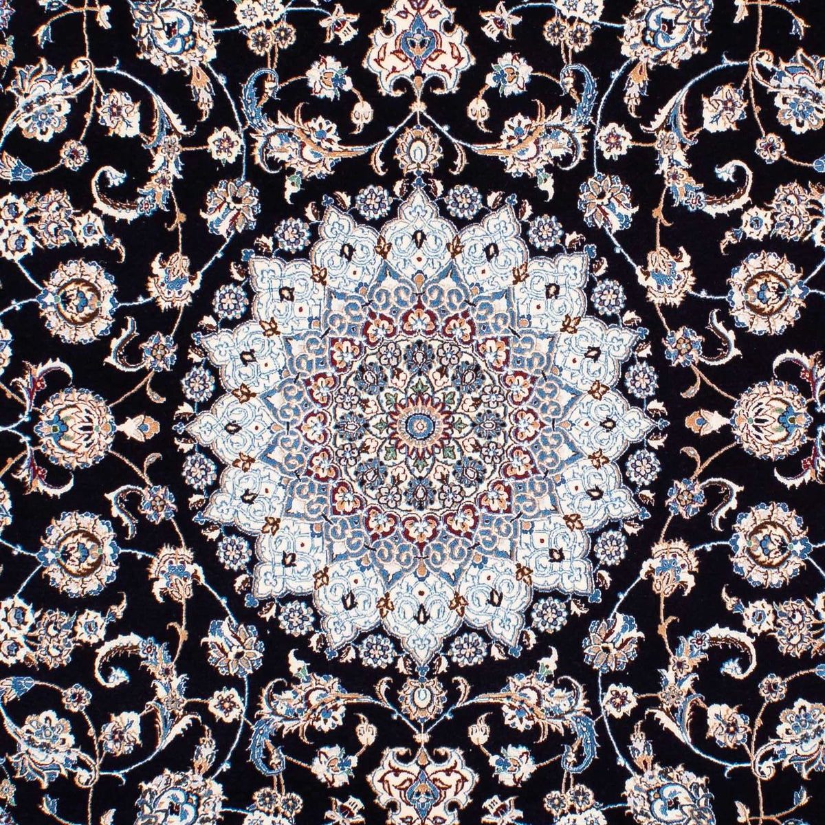 Alfombra Persa - Nain - Prima - 264 x 177 cm - azul oscuro