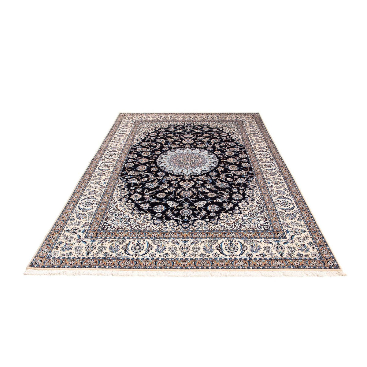 Alfombra Persa - Nain - Prima - 264 x 177 cm - azul oscuro