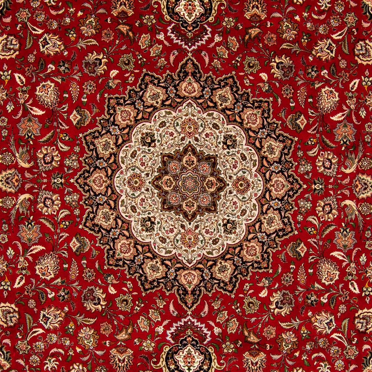 Alfombra Persa - Tabriz - Real - 396 x 302 cm - rojo oscuro