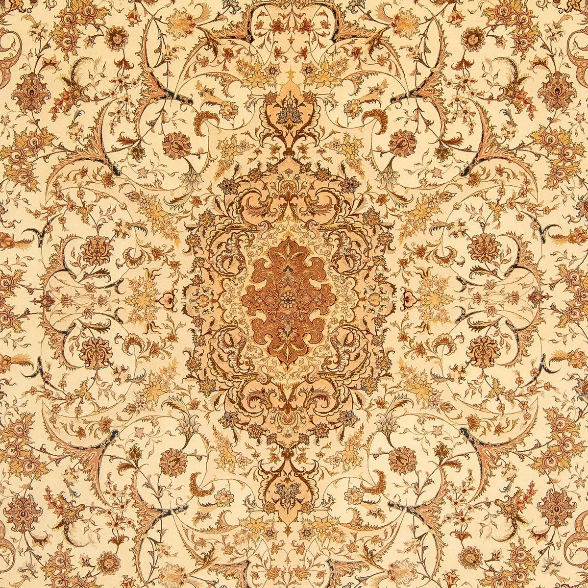 Alfombra Persa - Tabriz - Real - 350 x 251 cm - marrón claro