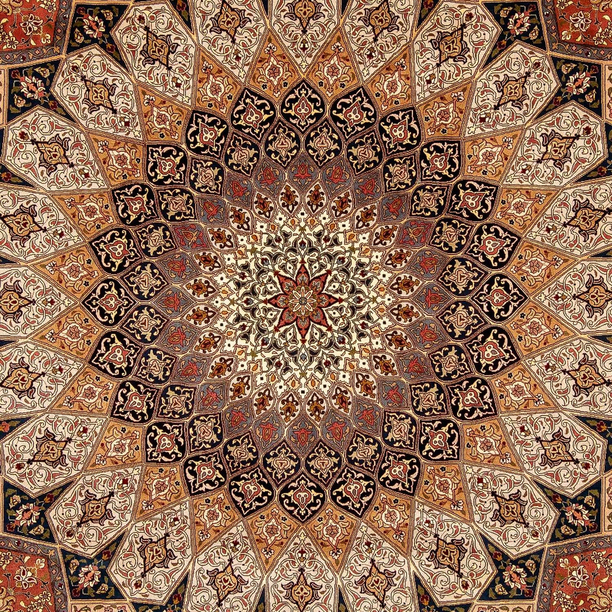 Alfombra Persa - Tabriz - Real - 351 x 253 cm - multicolor