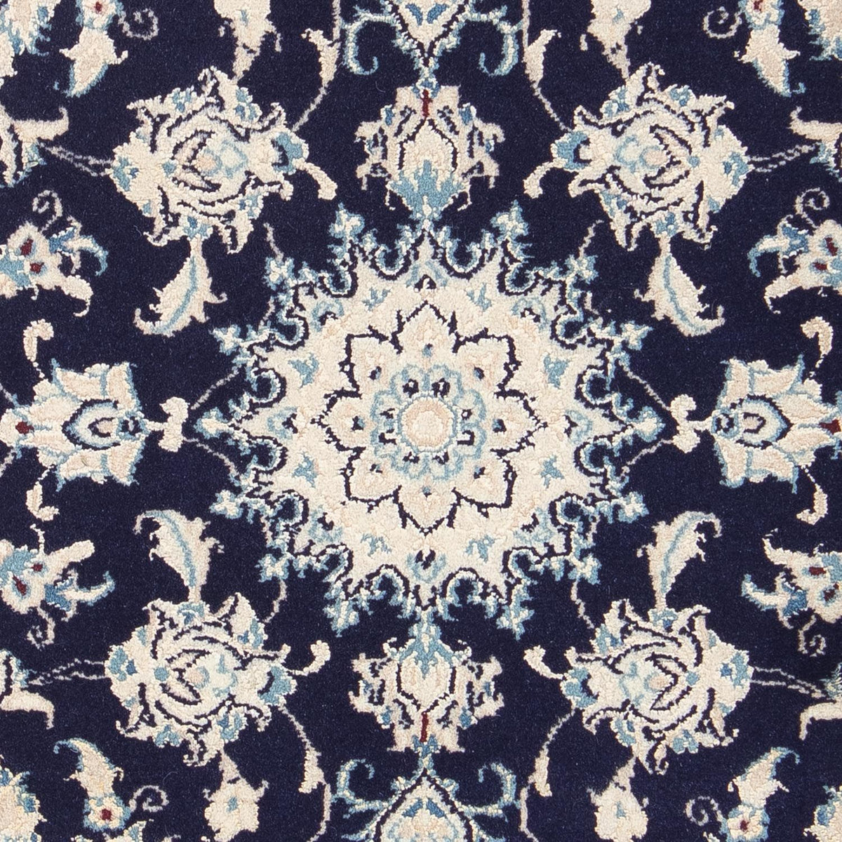 Alfombra Persa - Nain - Real - 85 x 58 cm - azul oscuro