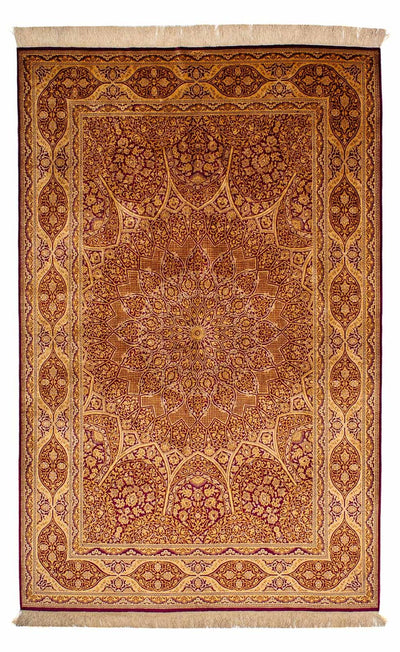 Qom seda Alfombra 132x216cm - Alfombra persa