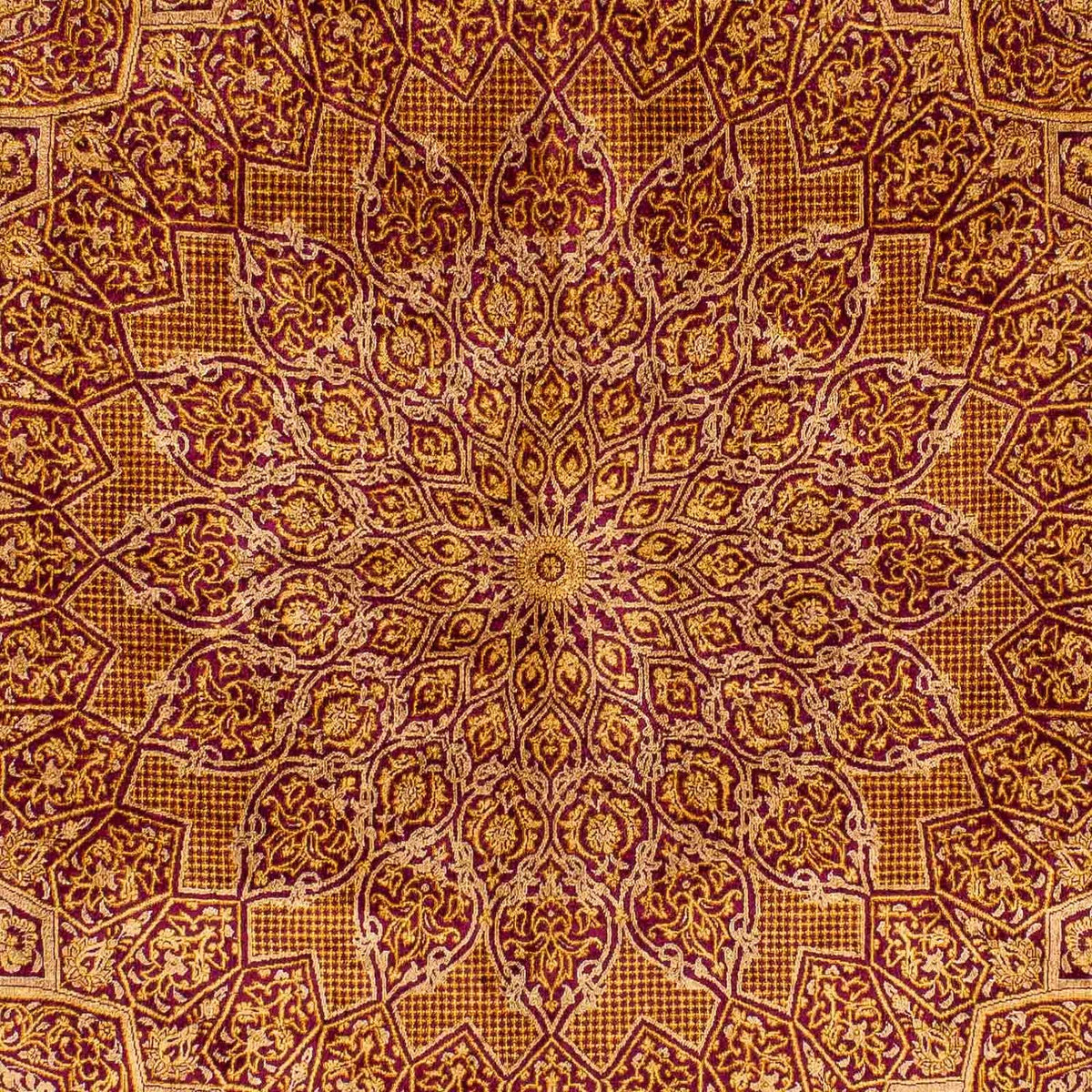 Alfombra de seda - Ghom Seda - Prima - 216 x 132 cm - azul oscuro