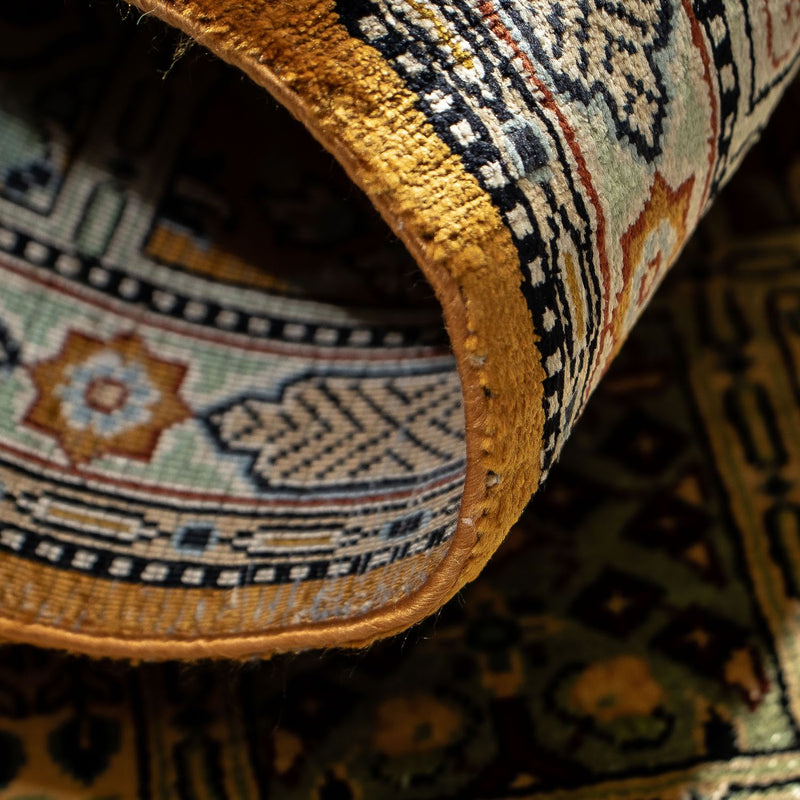 Alfombra persa - Ghom - 76 x 50 cm - multicolor