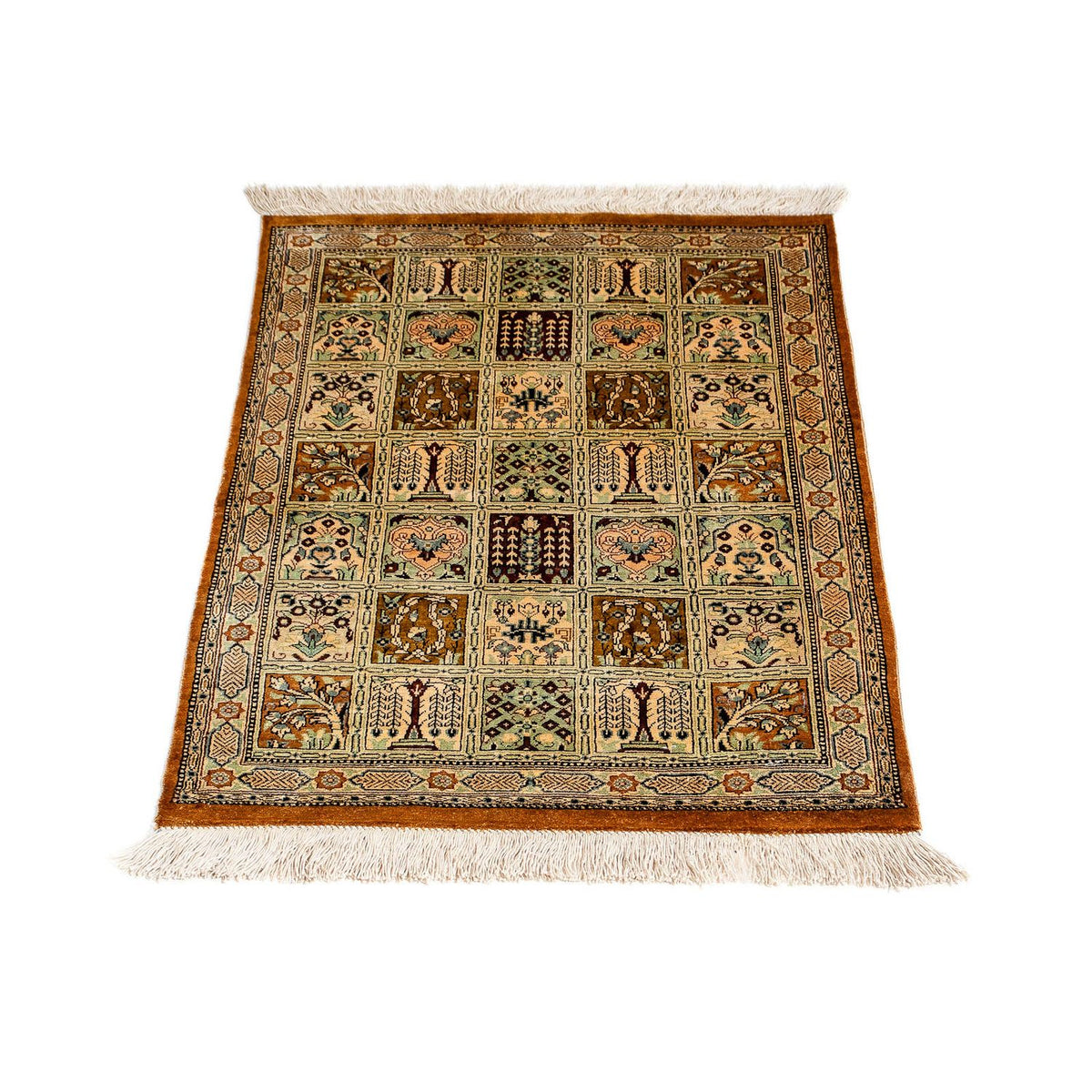 Alfombra persa - Ghom - 76 x 50 cm - multicolor