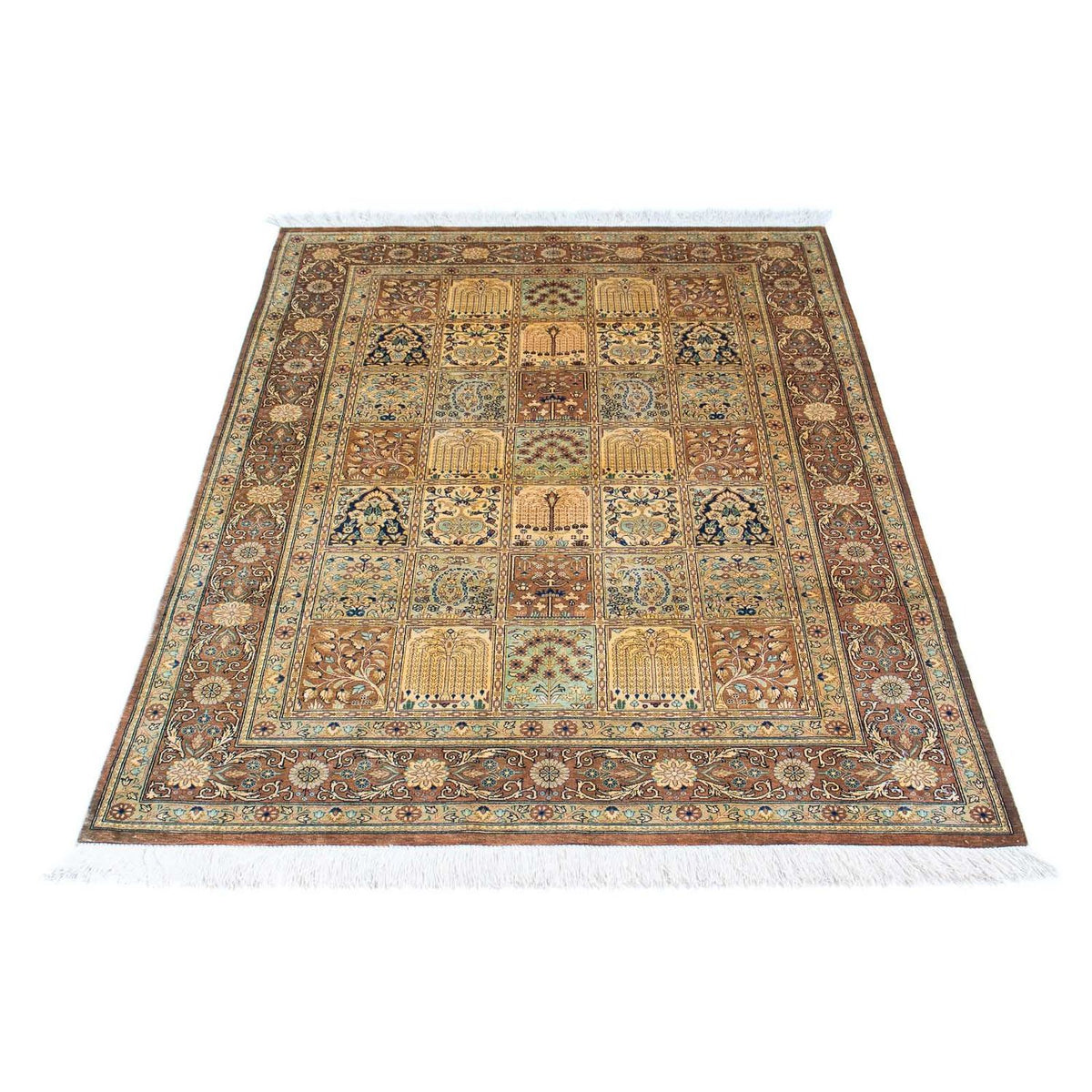 Alfombra persa - Ghom - 149 x 96 cm - multicolor