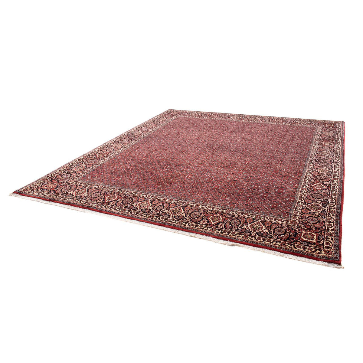 Alfombra persa - Bidjar - 288 x 256 cm - rojo oscuro
