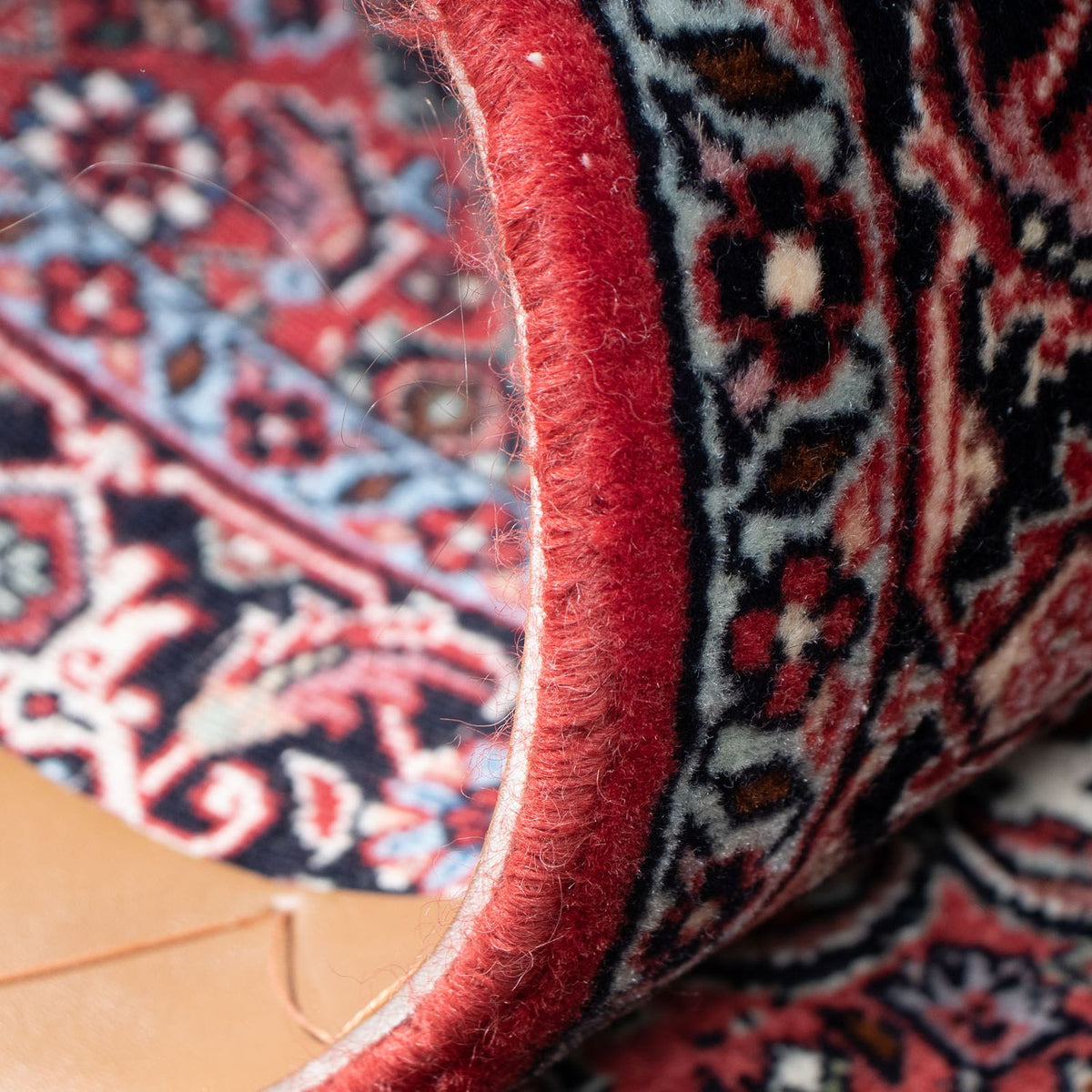 Alfombra de pasillo Alfombra persa - Bidjar - 206 x 75 cm - rojo claro