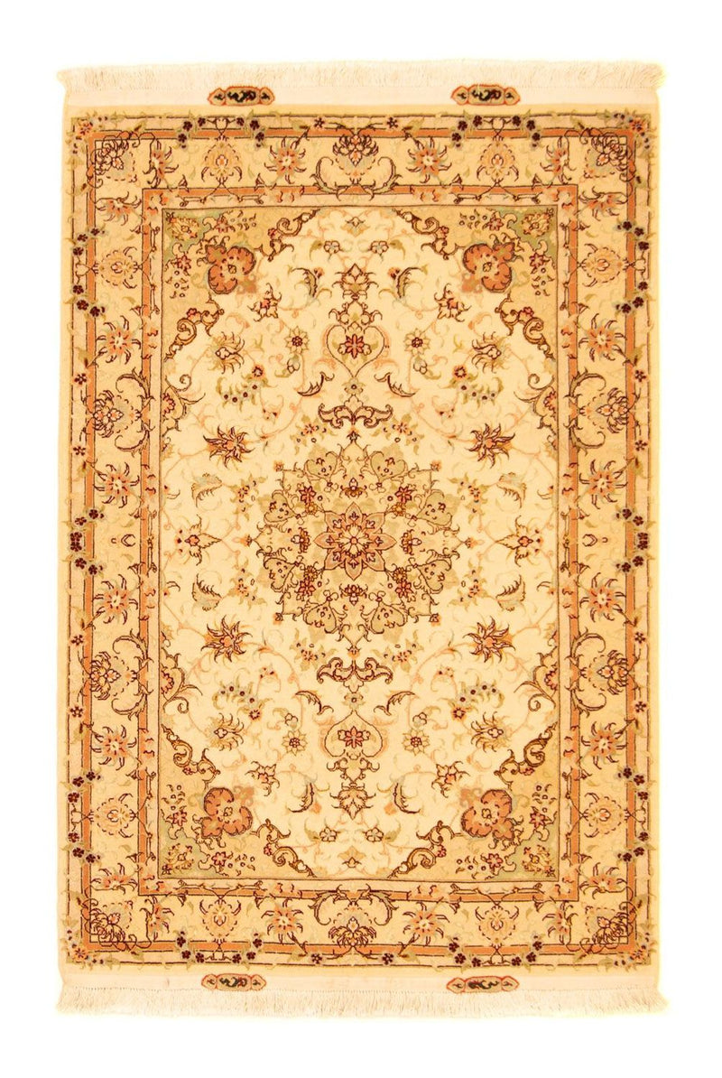 Alfombra Persa - Tabriz - Real - 147 x 102 cm - beige