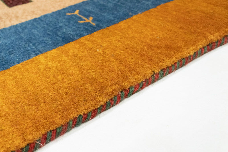 Alfombra Gabbeh - Loribaft Persa - 150 x 104 cm - oro