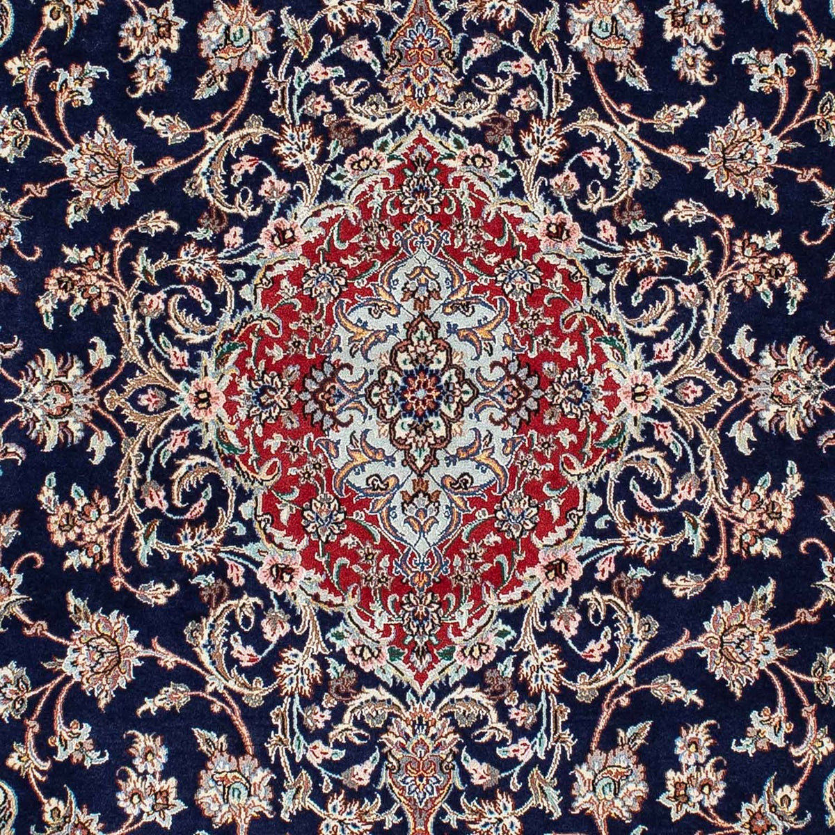 Alfombra Persa - Tabriz - Real - 198 x 129 cm - azul oscuro