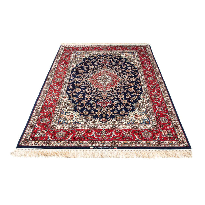 Alfombra Persa - Tabriz - Real - 198 x 129 cm - azul oscuro