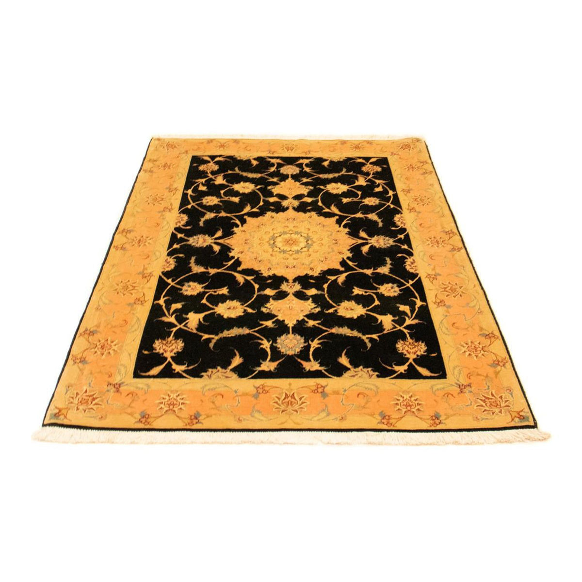Alfombra Persa - Tabriz - Real - 160 x 100 cm - negro