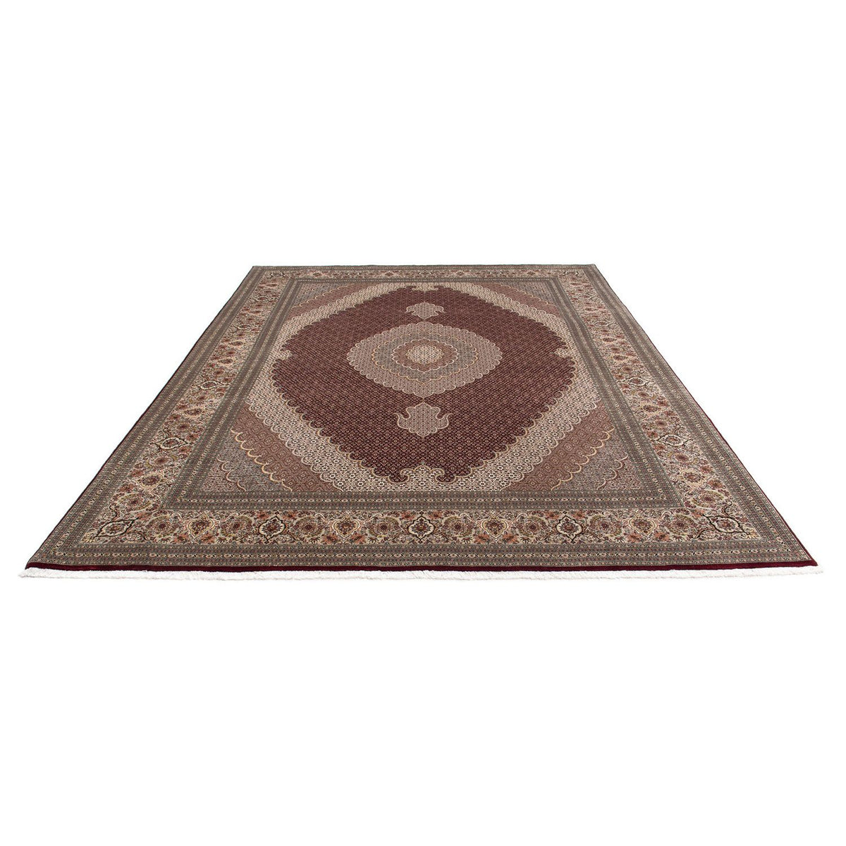Alfombra persa - Tabriz - 353 x 253 cm - rojo oscuro