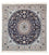 Alfombra Persa - Nain - Real cuadrado - 153 x 146 cm - rojo oscuro