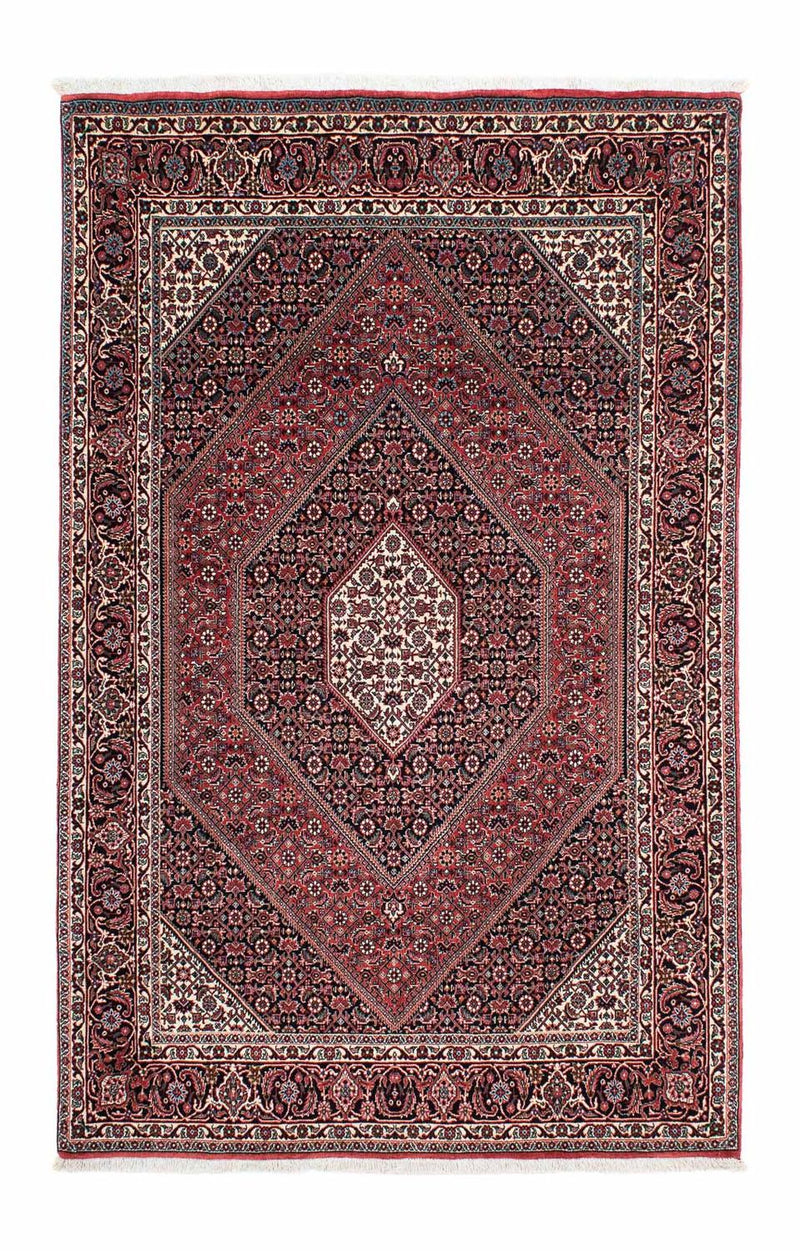 Alfombra persa - Bidjar - 210 x 132 cm - rojo claro
