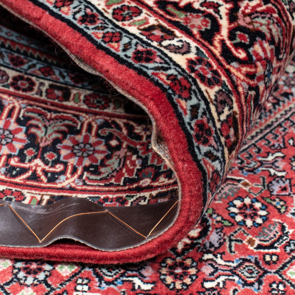 Alfombra persa - Bidjar - 210 x 132 cm - rojo claro