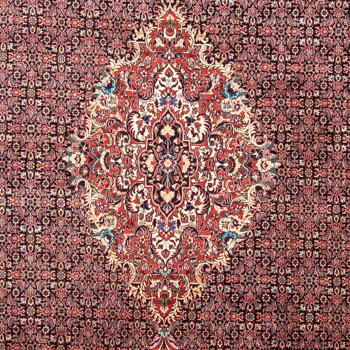 Alfombra persa - Bidjar - 355 x 246 cm - rojo claro