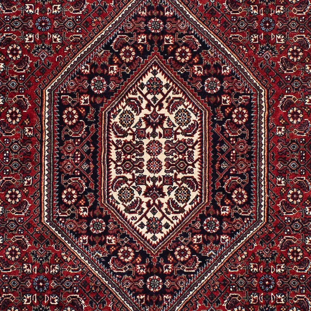 Alfombra persa - Bidjar - 206 x 126 cm - rojo oscuro