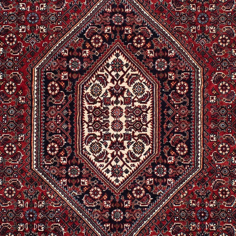 Alfombra persa - Bidjar - 206 x 126 cm - rojo oscuro
