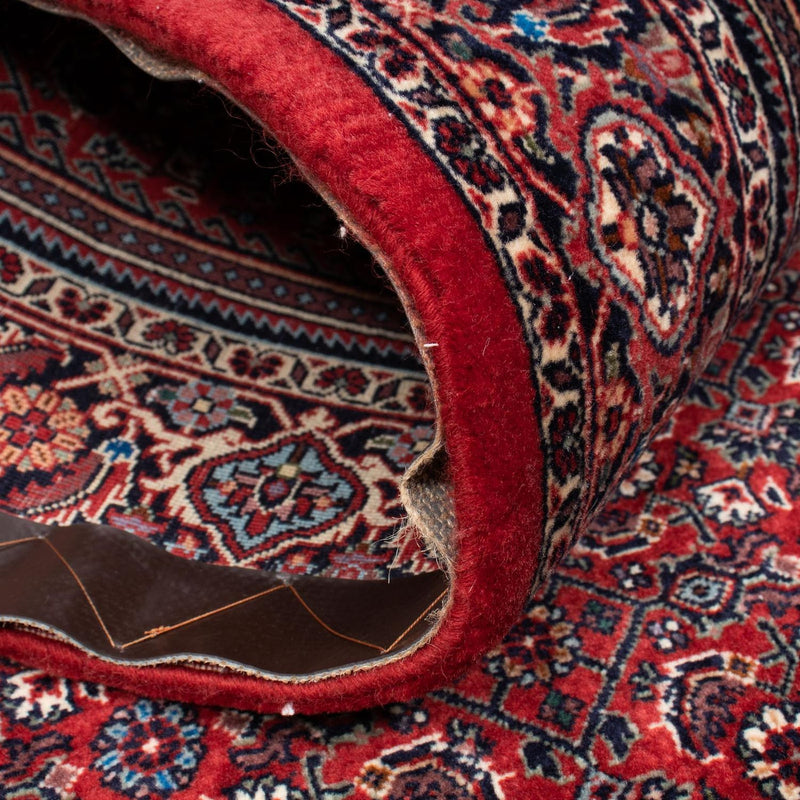 Alfombra persa - Bidjar - 206 x 126 cm - rojo oscuro