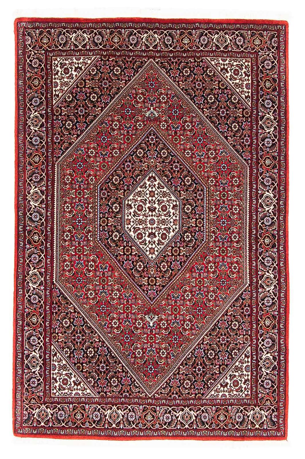 Alfombra persa - Bidjar - 175 x 111 cm - rojo