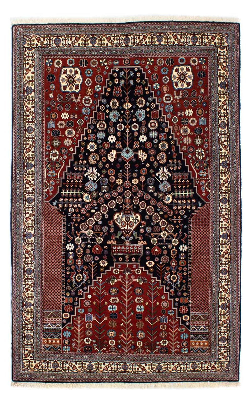 Alfombra Gabbeh - Persa Kashkuli - 224 x 138 cm - azul oscuro