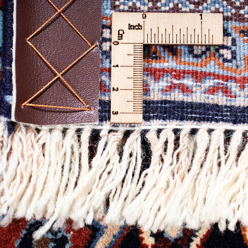 Alfombra Gabbeh - Persa Kashkuli - 224 x 138 cm - azul oscuro