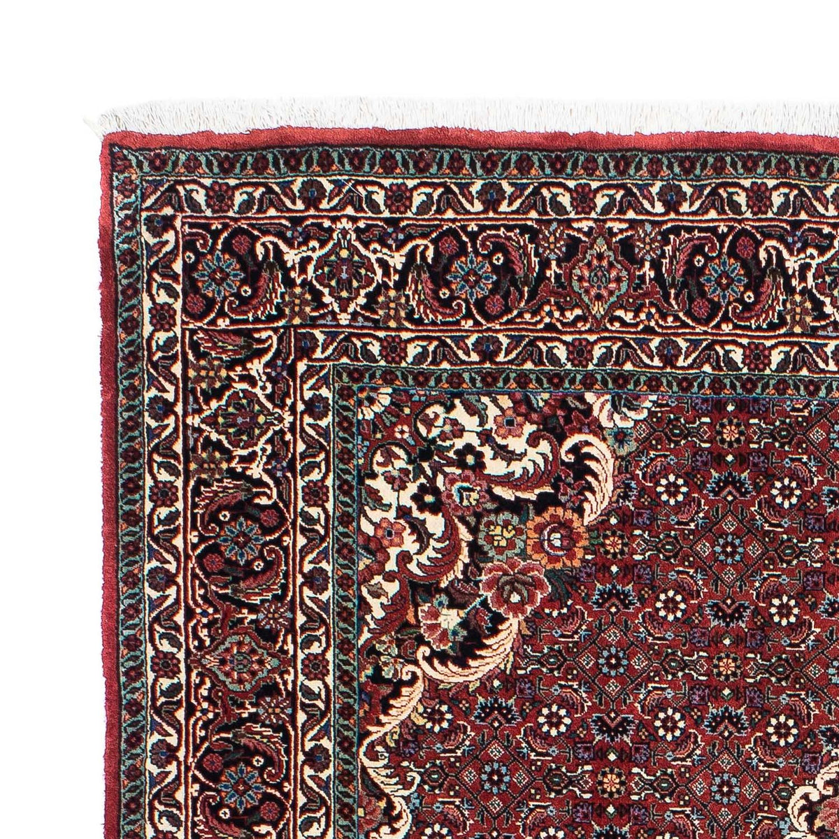 Alfombra persa - Bidjar - 202 x 132 cm - rojo claro