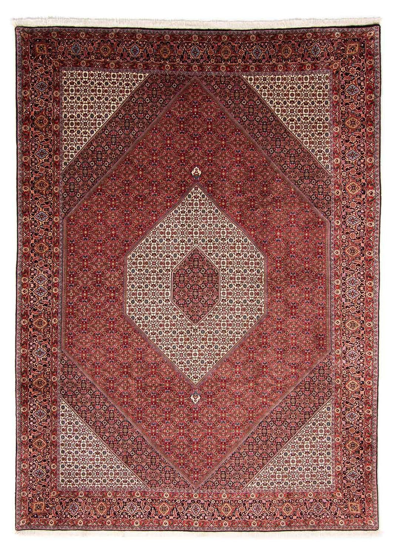 Alfombra persa - Bidjar - 348 x 252 cm - rojo oscuro