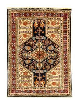 Alfombra persa - Nómada - 138 x 102 cm - negro