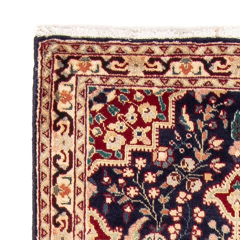 Alfombra persa - Tabriz - 134 x 86 cm - azul oscuro