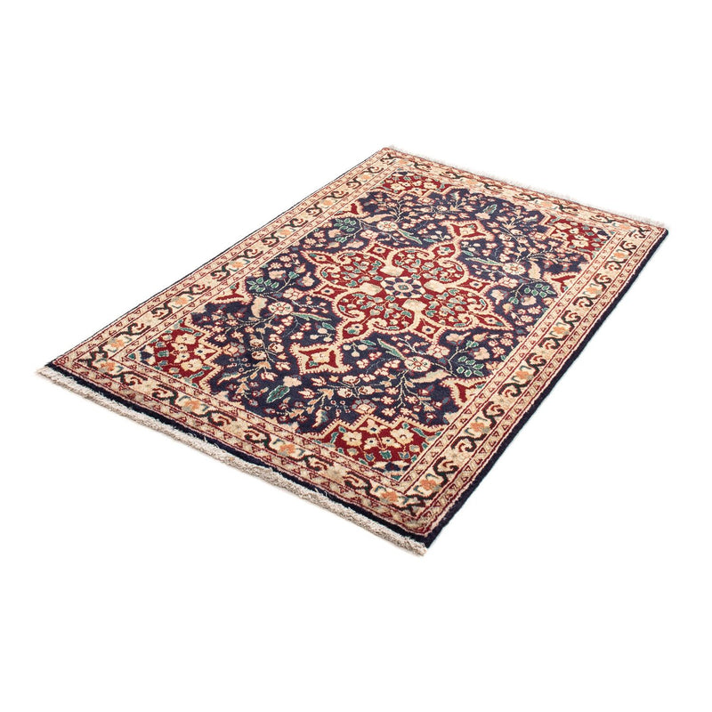 Alfombra persa - Tabriz - 134 x 86 cm - azul oscuro