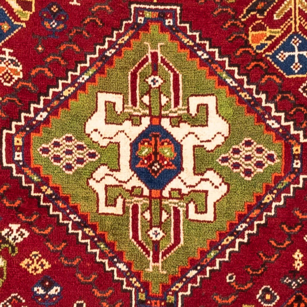Alfombra persa - Nómada - 257 x 173 cm - rojo oscuro