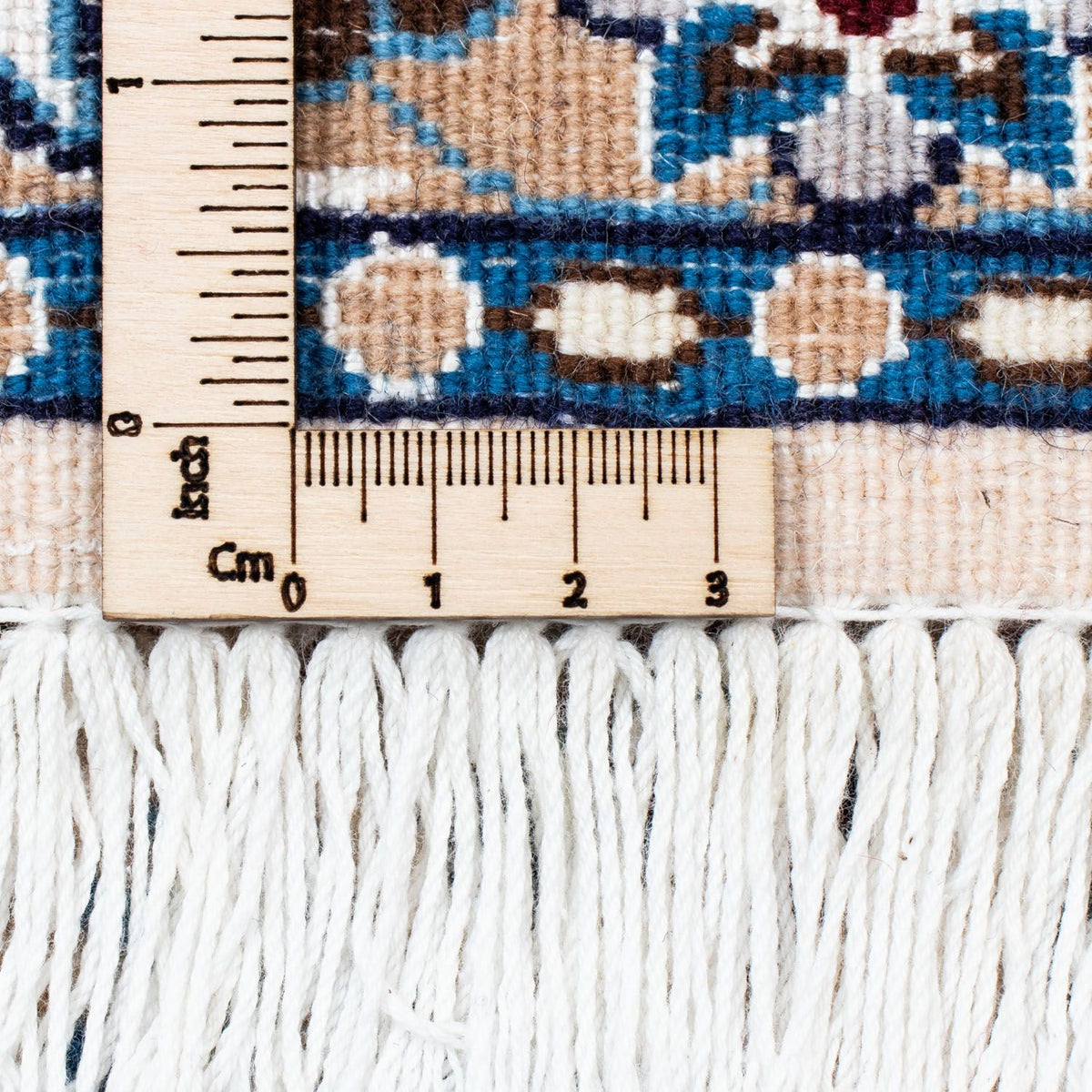 Alfombra Persa - Nain - Real - 300 x 202 cm - azul oscuro