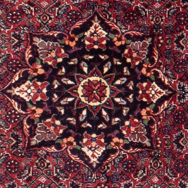 Alfombra persa - Bidjar redondo  - 150 x 150 cm - rojo oscuro
