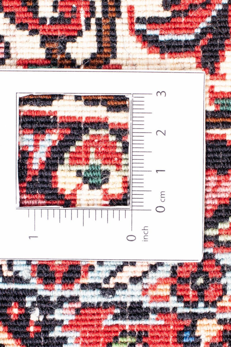 Alfombra persa - Bidjar redondo  - 150 x 150 cm - rojo oscuro